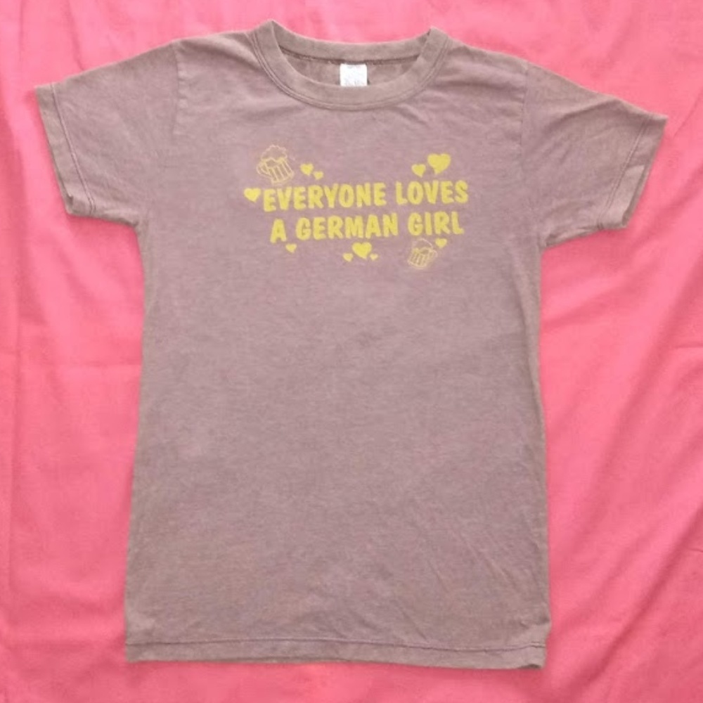 Everyone Loves A German Girl Tee, Size M